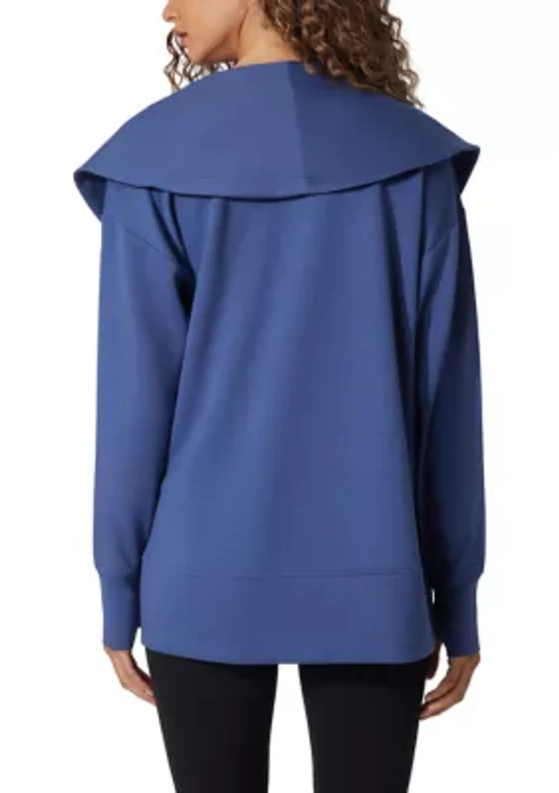 Women's Scuba Cardigan with Pockets