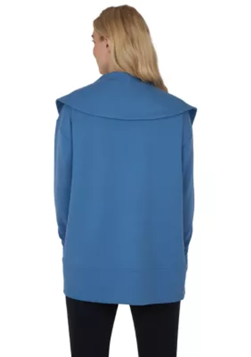 Women's Scuba Cardigan with Pockets