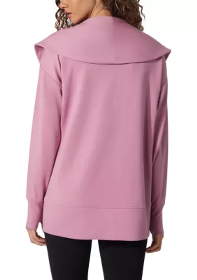 Women's Scuba Cardigan with Pockets