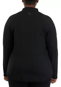 Plus Rebel Flared Bottom Full Zip Jacket