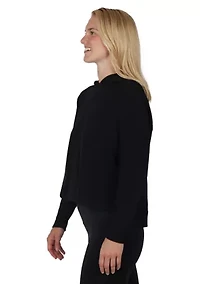 Terry Brushed Hoodie with Side Splits