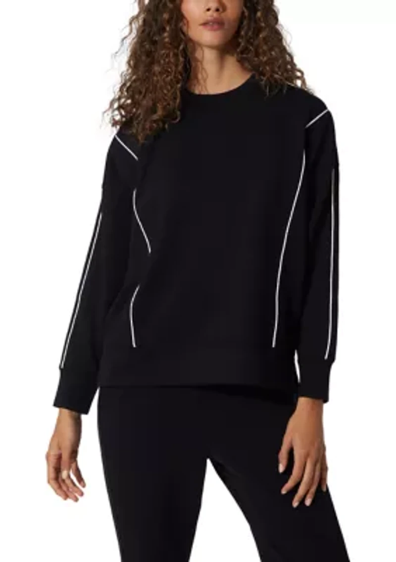 Women's Scuba Zuri Pullover Sweatshirt with Contrast Lining
