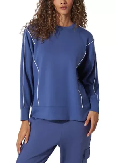 Women's Scuba Zuri Pullover Sweatshirt with Contrast Lining