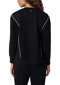 Women's Scuba Zuri Pullover Sweatshirt with Contrast Lining