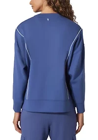 Women's Scuba Zuri Pullover Sweatshirt with Contrast Lining