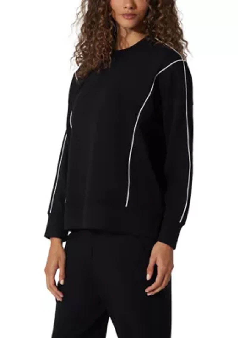 Women's Scuba Zuri Pullover Sweatshirt with Contrast Lining