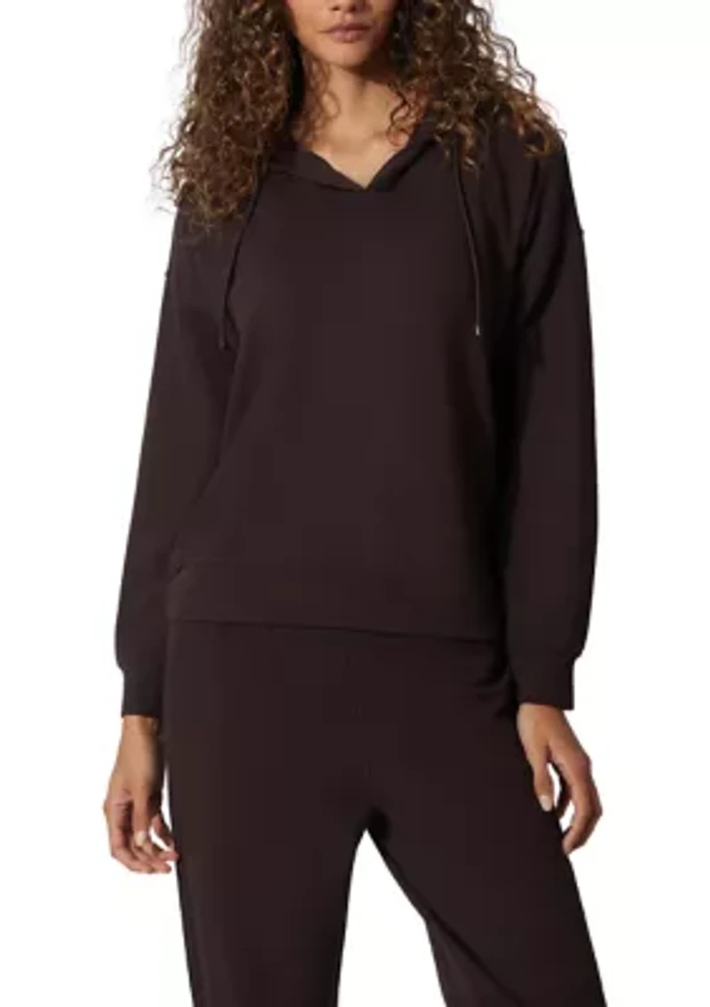 Scuba Rib V-Neck Pullover Hoodie