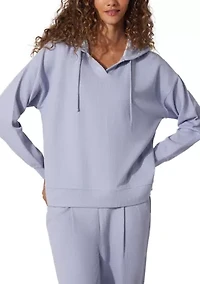 Scuba Rib V-Neck Pullover Hoodie