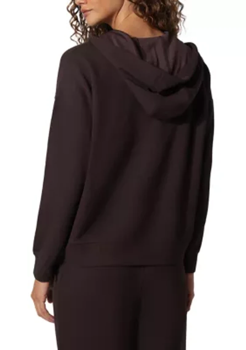 Scuba Rib V-Neck Pullover Hoodie