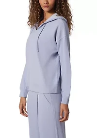 Scuba Rib V-Neck Pullover Hoodie