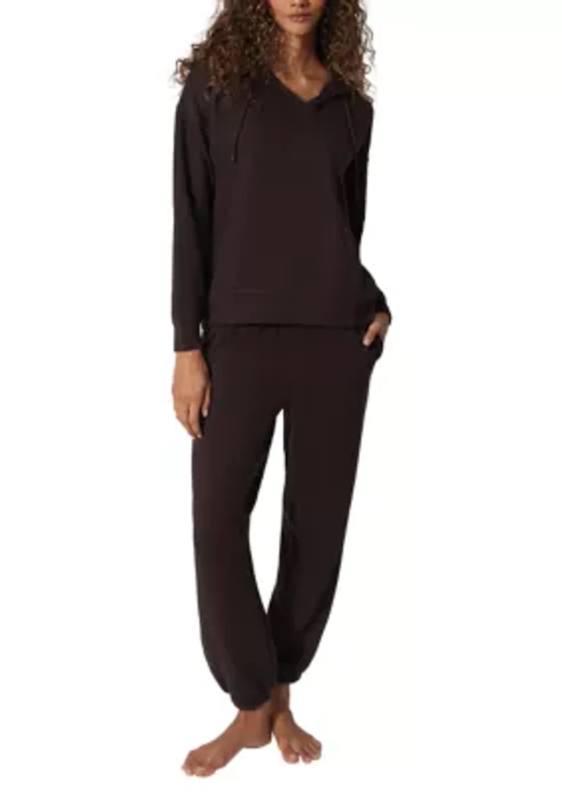 Scuba Rib V-Neck Pullover Hoodie