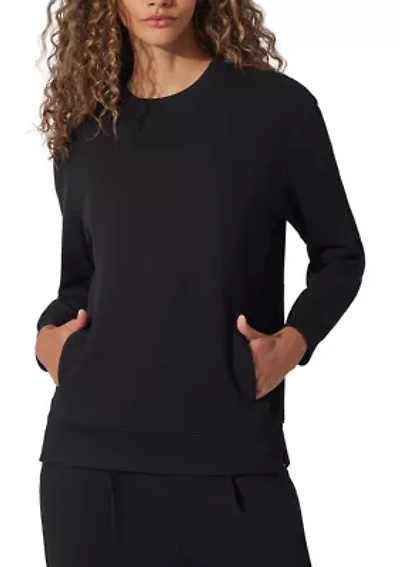 Women's Scuba Rib Crew Pullover