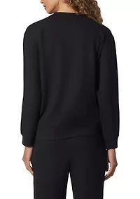 Women's Scuba Rib Crew Pullover