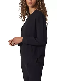 Women's Scuba Rib Crew Pullover