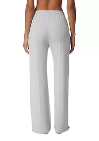 Brushed High Rise Wide Leg Pants