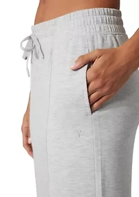 Brushed High Rise Wide Leg Pants