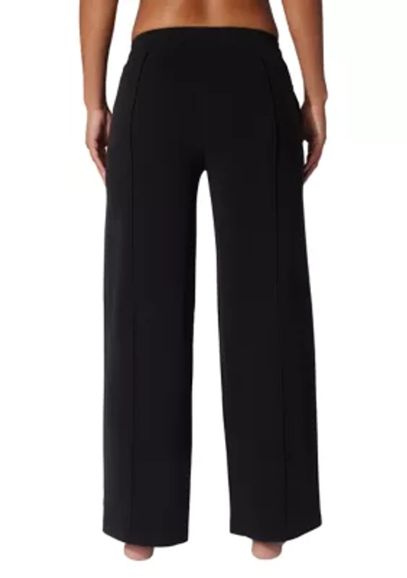 Fleece High Rise Wide Leg Pants