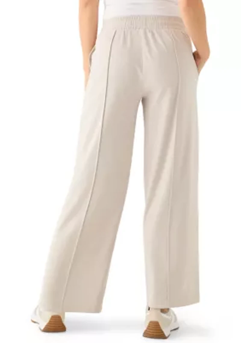 Fleece High Rise Wide Leg Pants