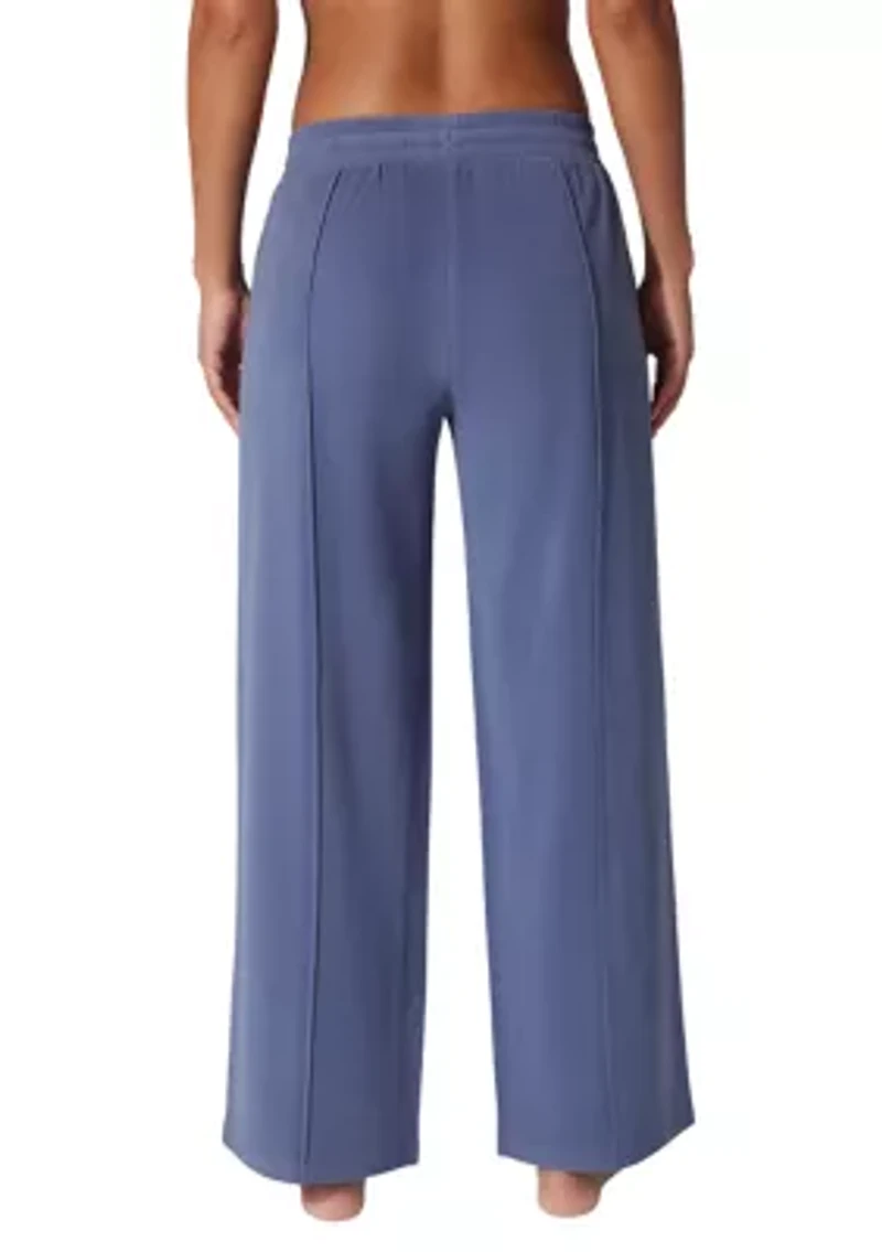 Fleece High Rise Wide Leg Pants