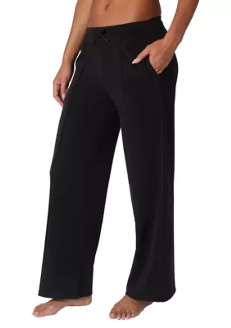 Fleece High Rise Wide Leg Pants