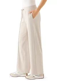 Fleece High Rise Wide Leg Pants