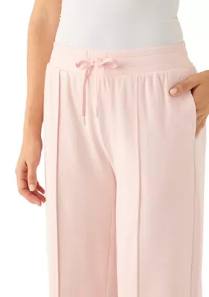 Fleece High Rise Wide Leg Pants
