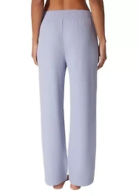 Women's Scuba Ribbed Knit Straight Leg Pants