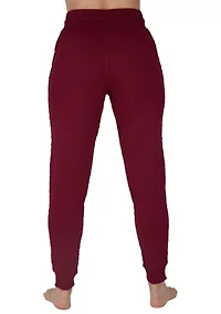 Diamond Quilted Jogger Pants with Pockets