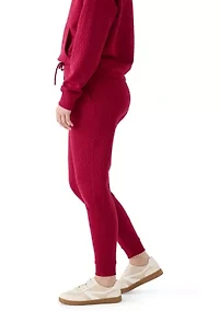 Diamond Quilted Jogger Pants with Pockets