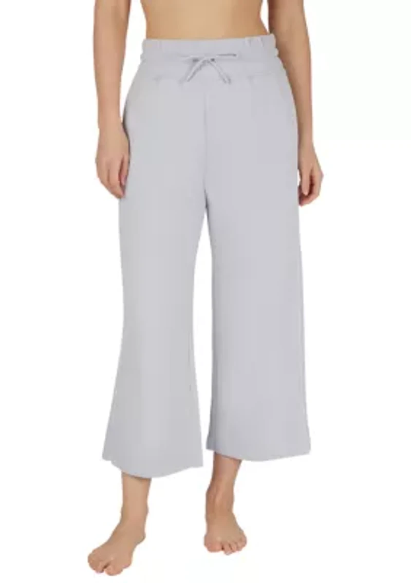 Women's Baby Wash Loose Fit Cropped Capri Pants