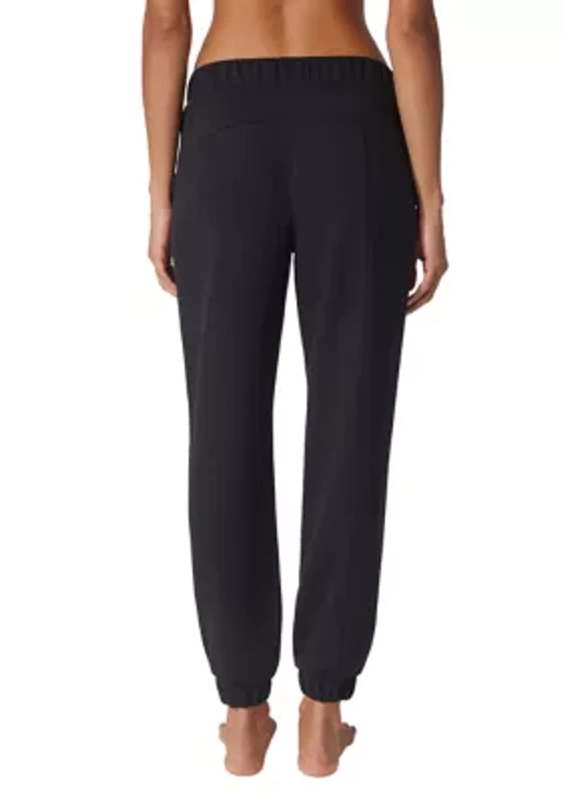 Women's Scuba Joggers with Faux Fly Back