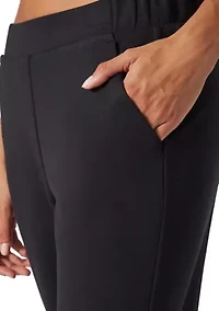 Women's Scuba Joggers with Faux Fly Back