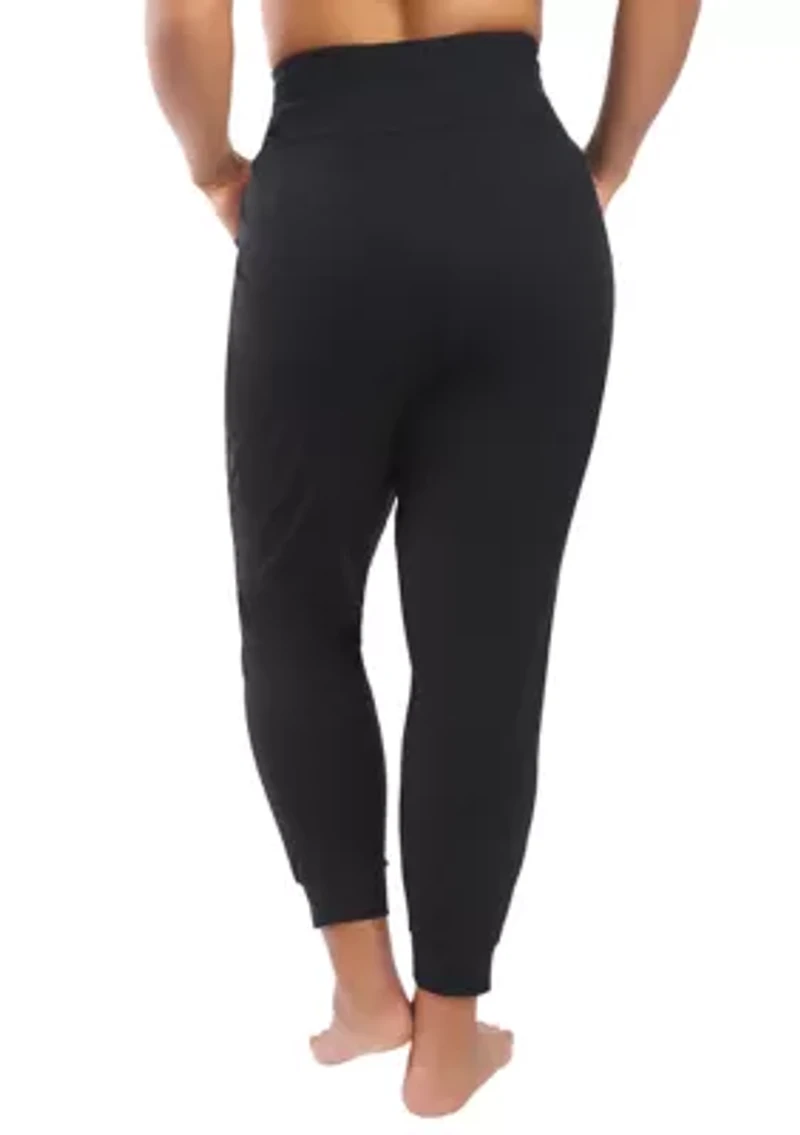Plus Luxe Avenue Side Zip Pocket Jogger Pants