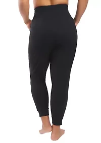 Plus Luxe Avenue Side Zip Pocket Jogger Pants