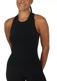 Women's Seamless High Neck Racer Back Tank