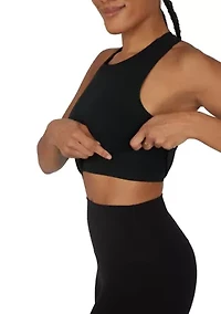 Women's Seamless High Neck Racer Back Tank