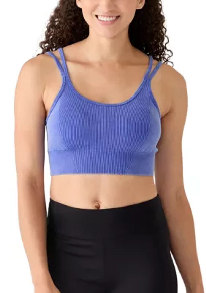 Women's Seamless Zipper Bra Top - 2-Pack
