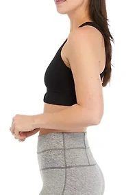 Women's Seamless Katie Zip Bra Top