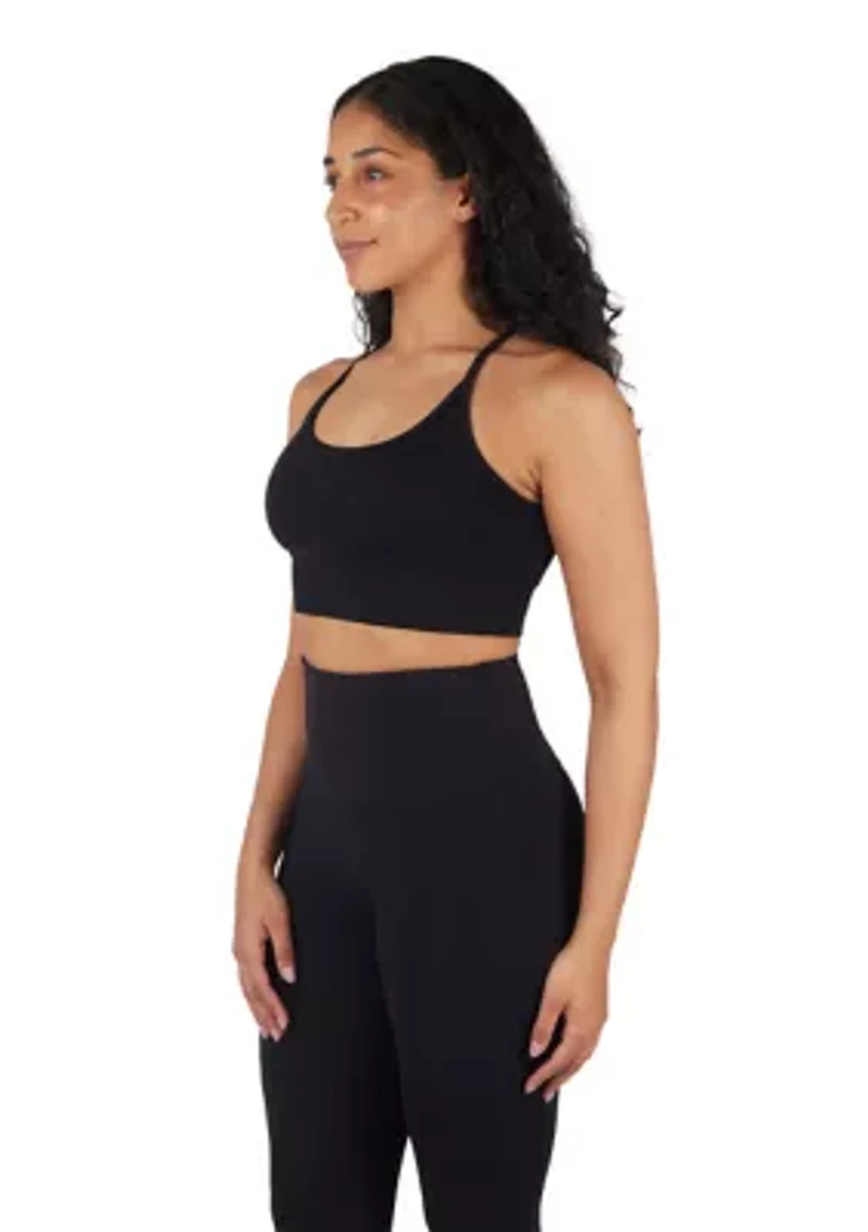 Seamless Bra with Strappy Back