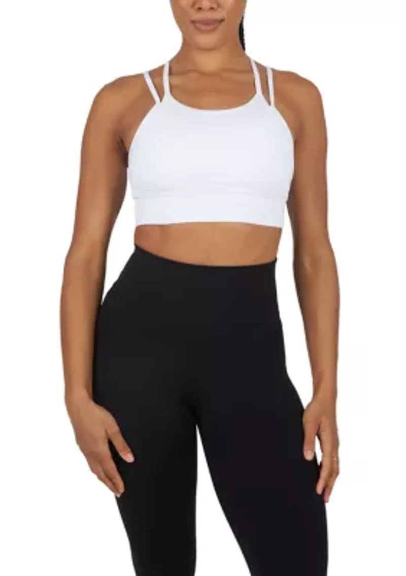 Women's Ribbed Seamless Lively Double Lay Bra