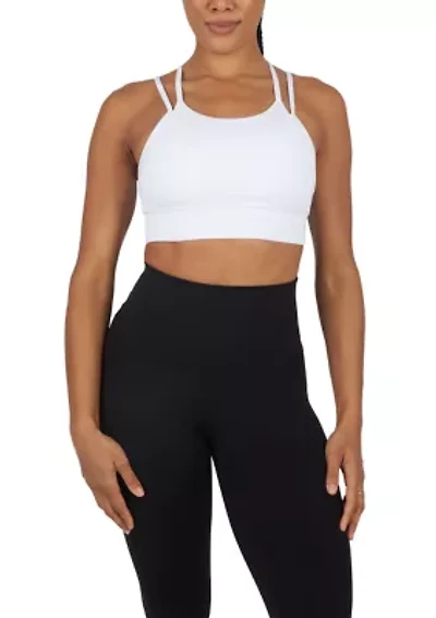 Women's Ribbed Seamless Lively Double Lay Bra