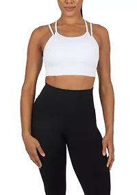 Women's Ribbed Seamless Lively Double Lay Bra