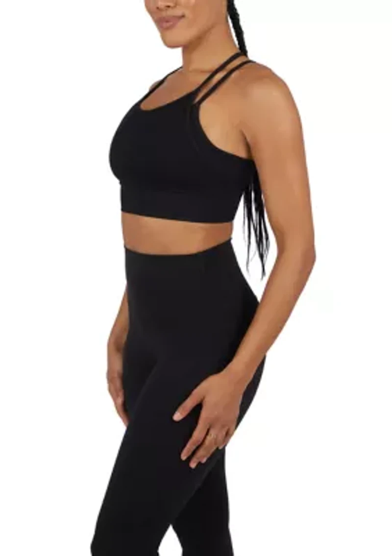 Women's Ribbed Seamless Lively Double Lay Bra