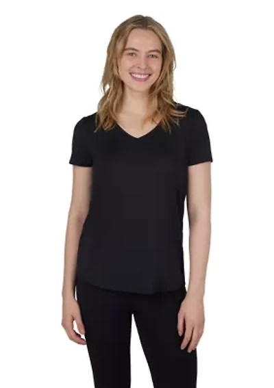 Women's Solid V-Neck T-Shirt