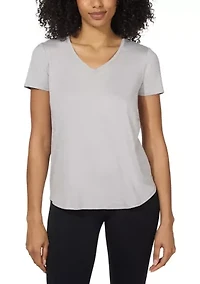 Women's Solid V-Neck T-Shirt