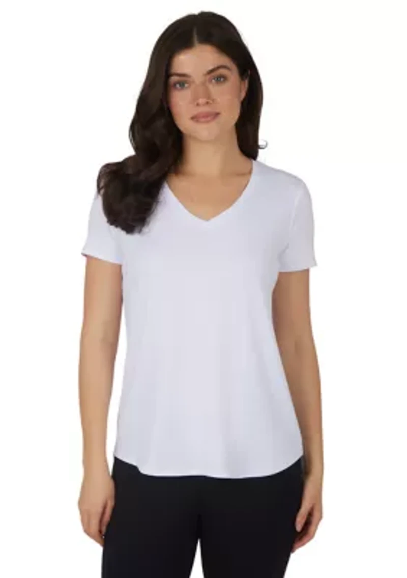 Women's Solid V-Neck T-Shirt