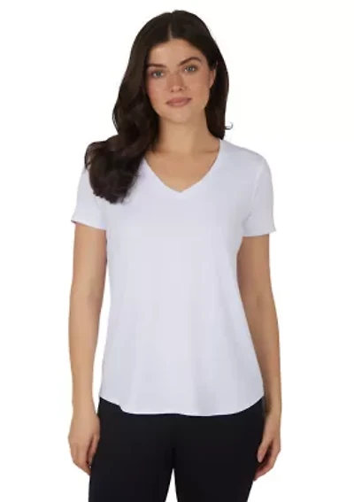 Women's Solid V-Neck T-Shirt