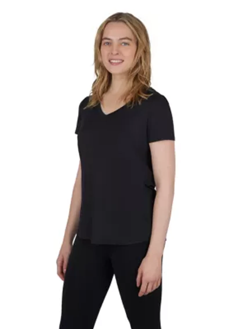 Women's Solid V-Neck T-Shirt