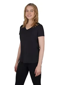 Women's Solid V-Neck T-Shirt