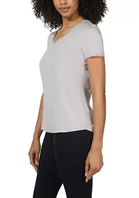 Women's Solid V-Neck T-Shirt